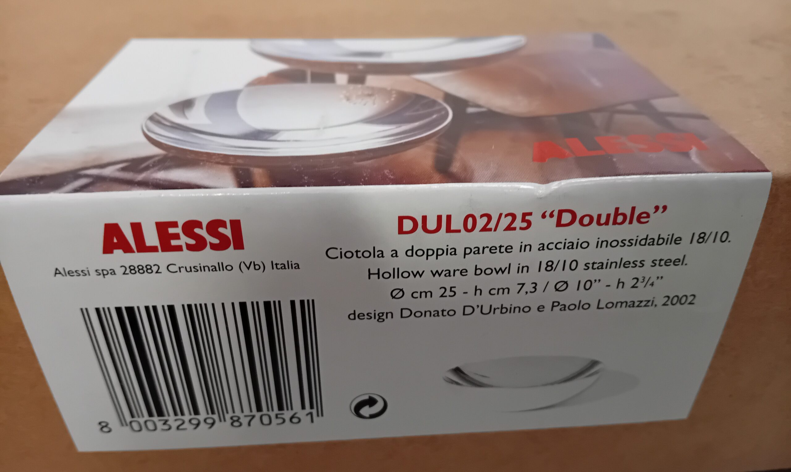 Alessi DUL02/25 “Double” Hollow ware bowl