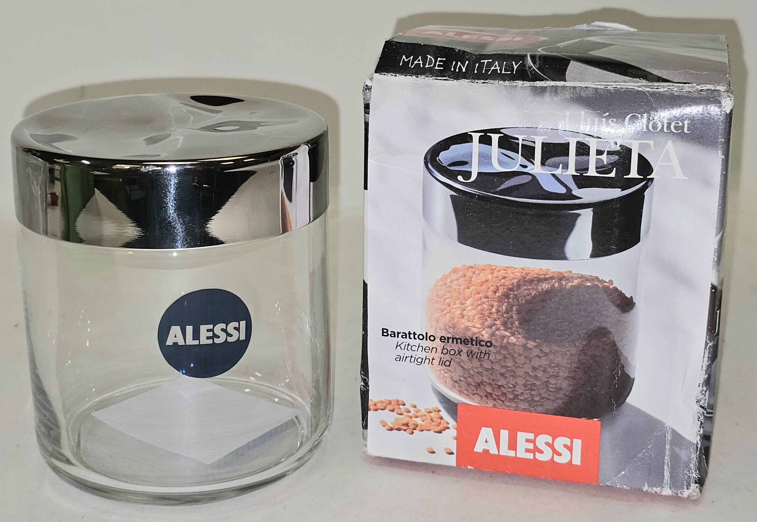 Alessi Kitchen box with airtight lid, LC08