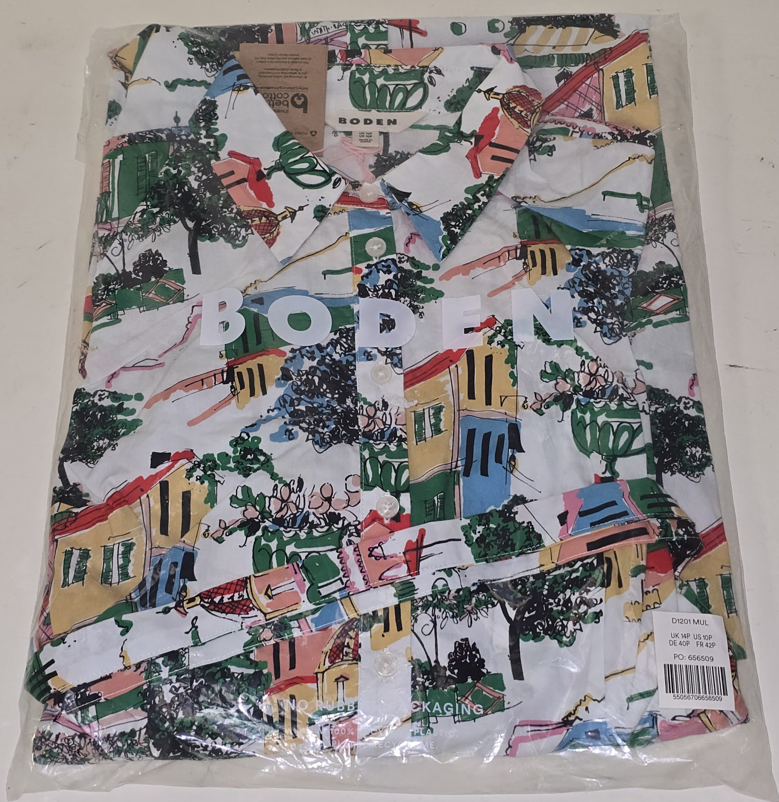 Boden Clara Cotton shirt dress, Size UK 14P - Image 5