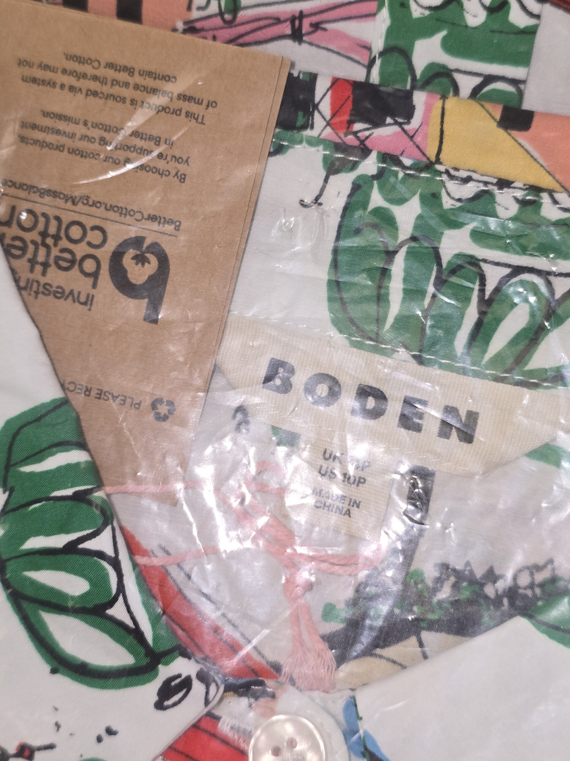 Boden Clara Cotton shirt dress, Size UK 14P - Image 3