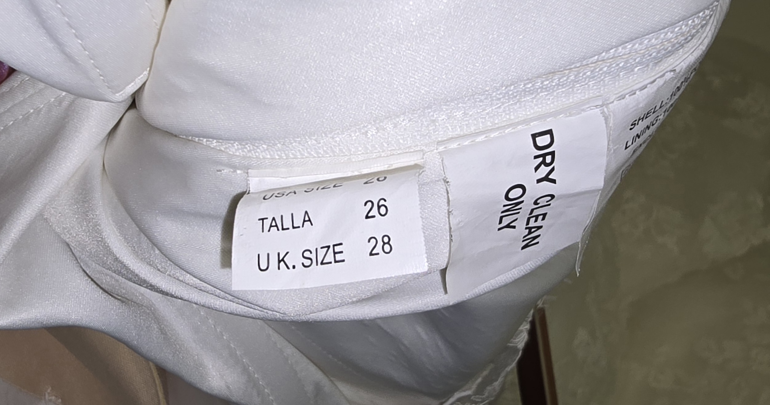 Mori Lee Peplum wedding dress, UK Size 28 - Image 4